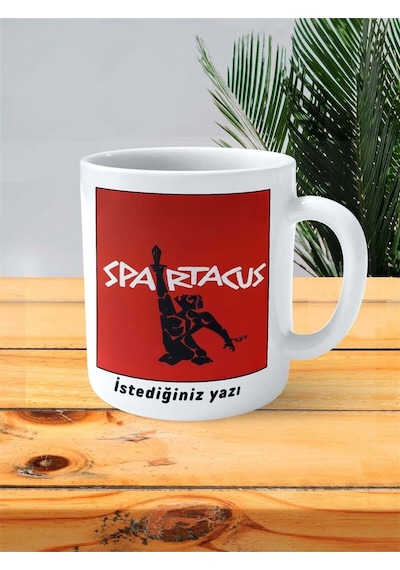 Spartacus Spartaküs Baskılı Kupa Bardak Kişiye Özel Desen 3 Çok Renkli