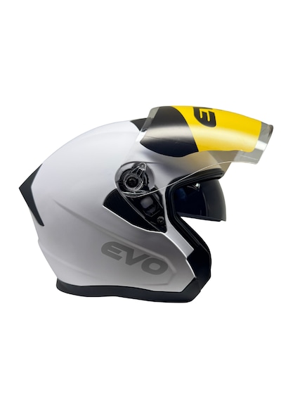 Kask Evo Marka Çenesiz Yarım Kask Mat Beyaz