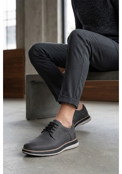 Ayakkabı Fuarı Elit 26ynb5041n Erkek Casual Ayakkabı Gri