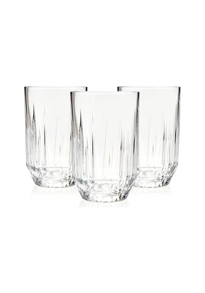 Paşabahçe Echo Damla 3'lü Meşrubat Bardağı - 350 Ml Şeffaf