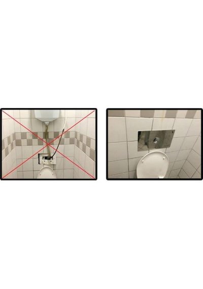 Tema Siamp Universal Gömme Rezervuar Değişim Kiti Parlak Krom 8 CM Krom