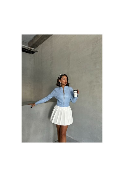 Verymoda Deri Mont F0443 Mavi