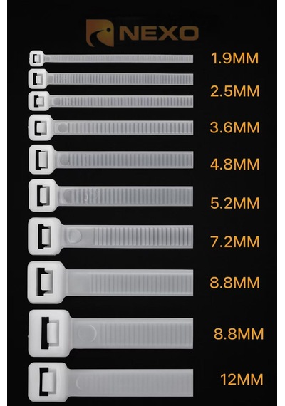 Siyah Kablo Bağı Cırt Kelepçe-nylon66 3.6 X 200mm - Siyah