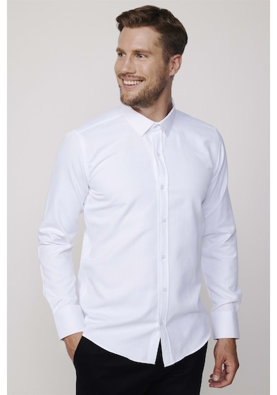 Tudors Modern Slim Fit Pamuklu Kolay Ütü Armürlü Erkek Beyaz Gömlek-4183-beyaz Beyaz Tudors Modern Slim Fit Pamuklu Kolay Ütü Armürlü Erkek Beyaz Gömlek-4183-beyaz Beyaz