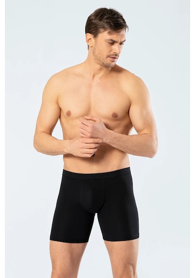 Cacharel 1335 Erkek Bel Bantlı Likralı Boxer-siyah Siyah