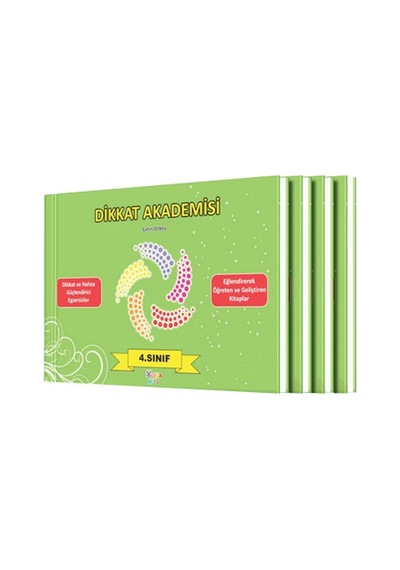 Dikkat Akademisi 4. Sınıf Seti (4 Kitap)  -  Çetin Özbey  -  Yuka Kids