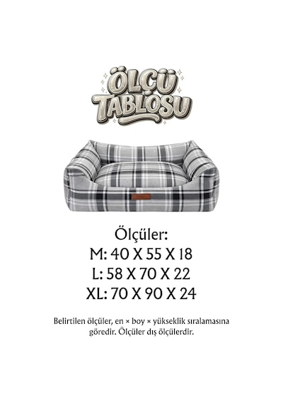 Comfy Pet Kedi Ve Köpek Yatağı Bej/oeko-tex Sertifikalı Dokuma Kumaş, Yıkanabilir Fermuarlı Minder, Destekleyici Yapı, Kaydırmaz Taban Bej, Large 58 70 22 Cm
