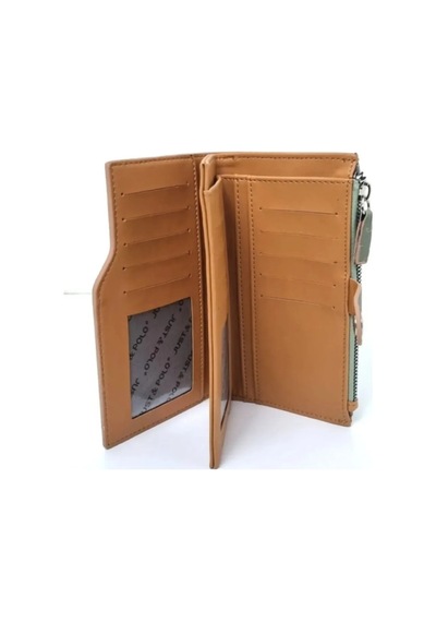 Just Polo Kadın Omuz Çantası Ve Cüzdanı Kombin 440113mh Camel Yeşil Kombin