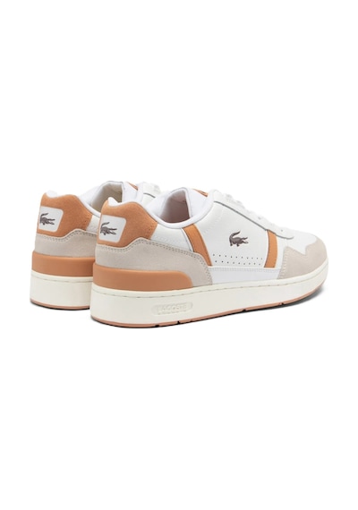 Lacoste T-clip Leather Mens Sneaker Hakiki Deri Günlük Spor Ayakkabı Beyaz Beyaz