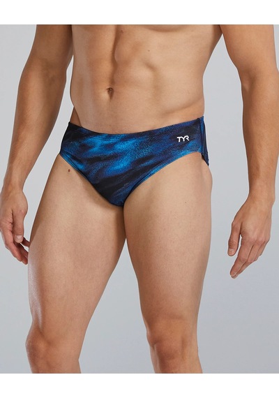 Tyr Durafast Elite Erkek Brief Mayo - Soren Siyah - Mavi