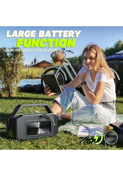 Subwoofer İle Taşınabilir Loud Bluetooth Hoparlörler 100w Tepe 60w Açık Hoparlör Bluetooth Kablosuz Su Geçirmez H