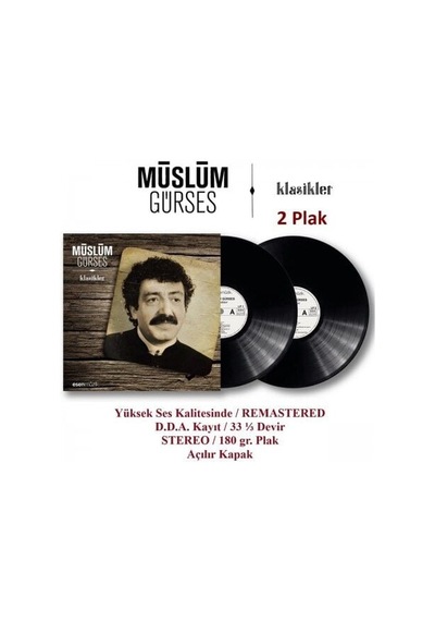 Müslüm Gürses Klasikler Lp Plak