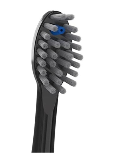Waterpik Sonic-fusion Diş Fırçası Sffb-2eb İçin Kapaklı Tam Boy Yedek Fırça Başlıkları 2 Adet Siyah
