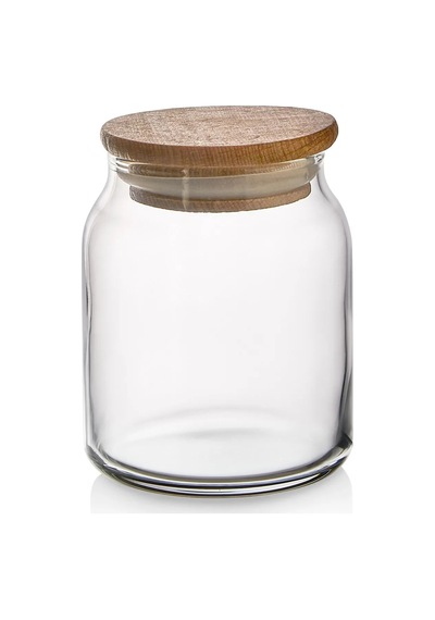 Myrina Etiketli 12'li Ahşap Vakumlu Kapaklı Baharatlık Takımı 300ml X12 Diğer