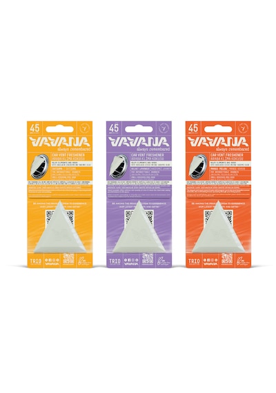 Vavana Araba Klima Kokusu 3'lü Set - Trio Oto Kokusu Bpa & Sıvı İçermez 45 Gün Etkili Set-1
