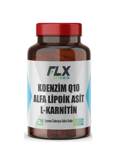 Koenzim Q-10 Alfa Lipoik Asit L-karnitin Coenzyme Q10 100 Mg 60 Tablet X 2 Kutu