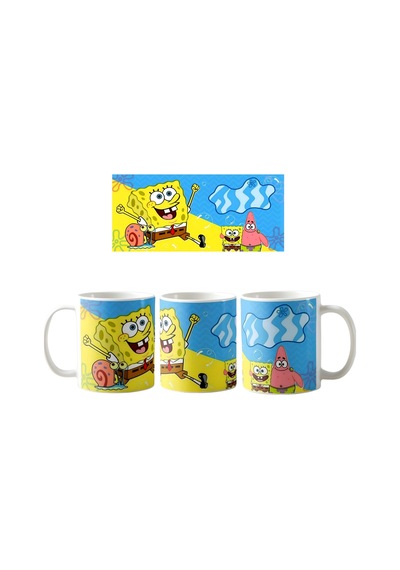 Sünger Bob Kupa Bardak Tek Adet K0127 Çok Renkli