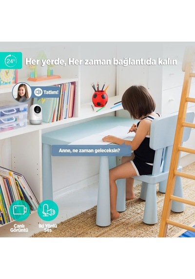 C211 2k Pro Wifi 360 Akıllı Güvenlik Kamerası İç Mekan Ip Kamera Bebek Monitörü Evcil Hayvan Kamerası Hareket Algılama İnsan Takibi İki Yönlü Ses Gece Görüşü
