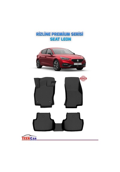 Teamcar Seat Leon 2021 Sonrası Uyumlu Premium Seri Havuzlu Paspas