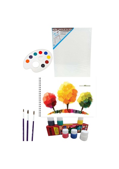 Tuval, 35*50 Cm Resim Defteri, Palet,