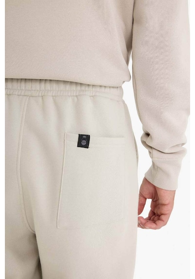 Defacto Regular Fit Beli Bağcıklı Cepli Paçası Lastikli Şardonlu Basic Düz Jogger Eşofman Altı E6326ax25aubg766 Bej