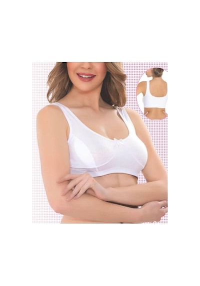 Ang Butik Imer 2249 Kadın Penye Anne Sütyen BEYAZ