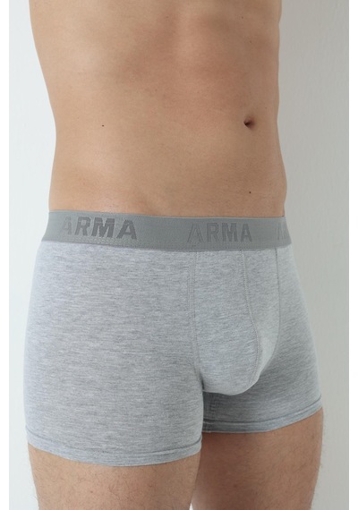 Arma Yıldız 3'lü Gri Erkek Boxer Likralı Esnek Kumaş-gri