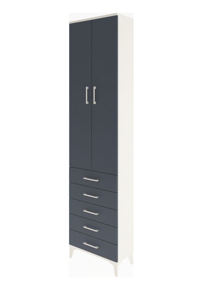 Arges Dolap 4 Raflı 5 Çekmeceli 2 Kapaklı 60x30x243 Aytaşı-an... Aytaşı