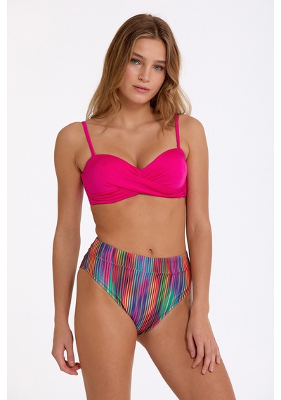 Argento Kadın Fuşya Sabit Push Up Dolgulu Balenli Çıkarılabilir Askılı Yüksek Bel Bikini Takımı Fuşya Argento Kadın Fuşya Sabit Push Up Dolgulu Balenli Çıkarılabilir Askılı Yüksek Bel Bikini Takımı Fuşya