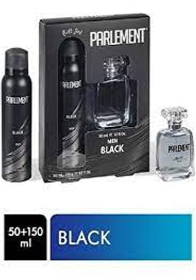 Parlement 50 Ml Black Erkek Parfüm + 150 Ml Deodorant Seti Diğer
