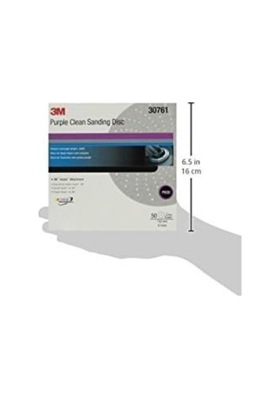 3m Cubitron Iı Hookit Mor Temiz Zımpara Zımpara Diski 31486, 6 İnç, 600+ Sınıf, 50 Diskli Paket