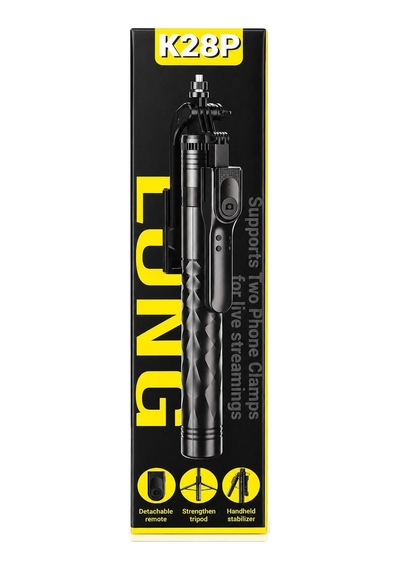 Bluetooth Selfie Çubuğu Ve Tripod, 360 Dönebilen Telefon Tutucu, Uzaktan Kumandalı, Maksimum 175cm, Katlanabilir V Genel
