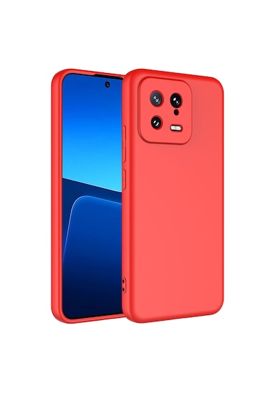 Xiaomi Mi 13 Kılıf Zore Mara Lansman Kapak-kırmızı