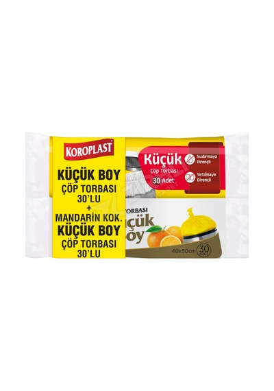 3 Adet Koroplast Güçlü Küçük Boy + Mandarin Küçük Boy Çöp Torbası 2'li