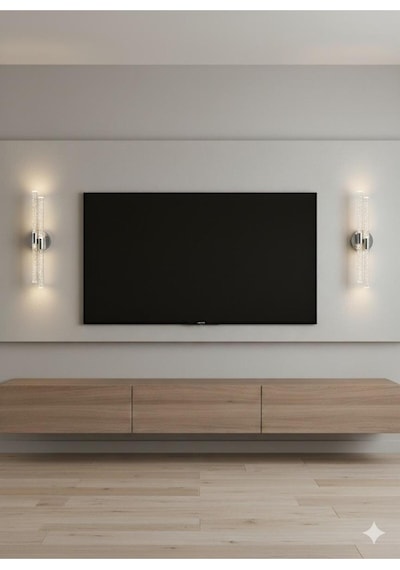 Bh Bubblelight Dubble Şik Ve Zarif Modern Led Duvar Aplik Gümüş Elektrikli Gümüş