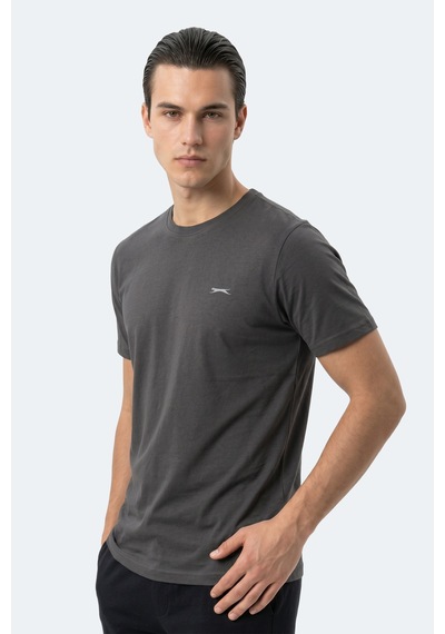 Slazenger Keanu Erkek Koyu Gri Tişört