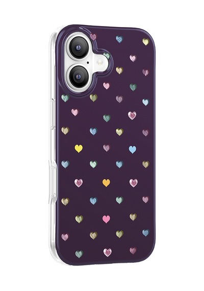 İphone 17 Uyumlu Kılıf M-safe Şarj Özellikli Zore Paris Axen Sert Pc Kapak Mürdüm