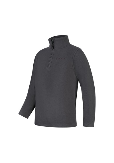 2as Clara Çocuk Yarım Fermuarlı İnce Polar Sweatshirt Antrasit