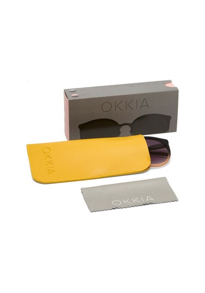Okkia Berlino Unisex Güneş Gözlüğüsiyah - Pudra/ Lens: Siyah Gradyan Siyah