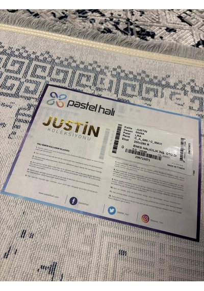Pastel Halı Justin Exclusive İpeksi Halı 200x290 Ebat Halı