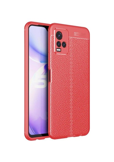 Newface Vivo Y21s Kılıf Auto Focus Kapak Semeglbl - 86 - Kırmızı
