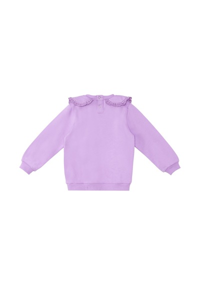 Denokids Zebra Kız Bebek Sweatshirt - Lila