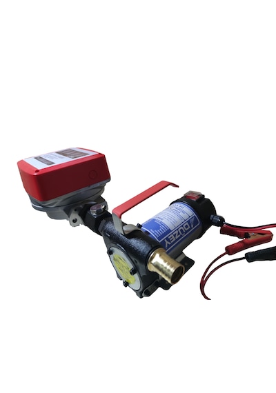24 Volt Mazot Aktarma Pompası & Mekanik Mazot Sayaç Seti Litre Ö