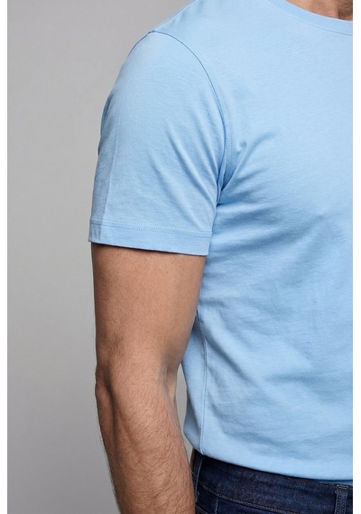 Bisse Açık Mavi Studio Bi Si Klet Yaka Tshirt T-shirt Bsts26y26301 33