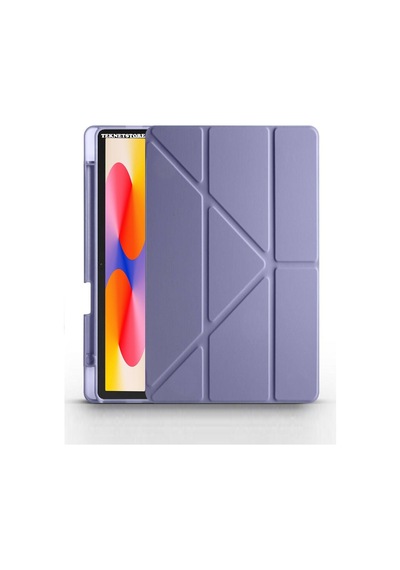 Huawei Matepad Se 11'' İnç 2024 Uyumlu Kalem Bölmeli Standlı Kılıf + Ekran Koruyucu + Kalem 3'lü Set Kılıf
