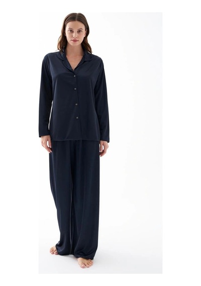 İkikareshop Kadın Lacivert Oversize Saten Pijama Takımı - Rahat Kesim Şık Ev Giyim Seti Çok Renkli İkikareshop Kadın Lacivert Oversize Saten Pijama Takımı - Rahat Kesim Şık Ev Giyim Seti Çok Renkli