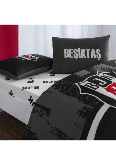 Taç Lisanslı Beşiktaş Arma Pamuk Çift Kişilik Nevresim Takımı 000000001000051934 Çok Renkli