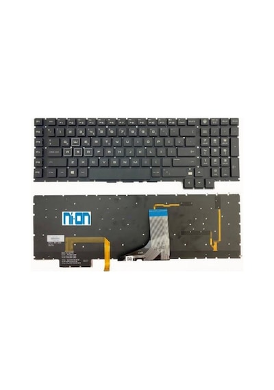 Nion Hp Omen 17-an109nt 5qu81ea Uyumlu Notebook Klavye Siyah Tr Aydınlatmalı