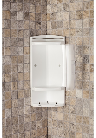Primanova Banyo Köşe Rafı Kapaklı Şeffaf S05-16