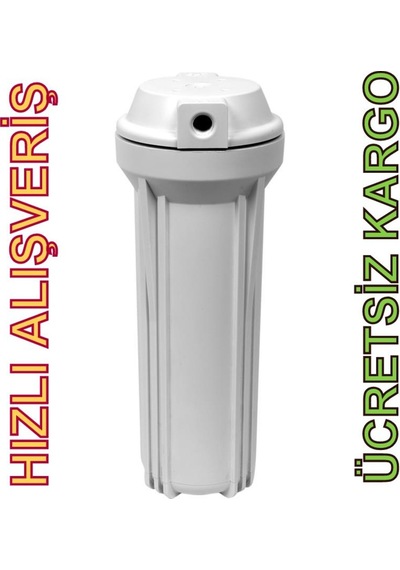 Su Arıtma Cihazı 10 Inc Beyaz Mat Housing Filtre Kabı 88069298